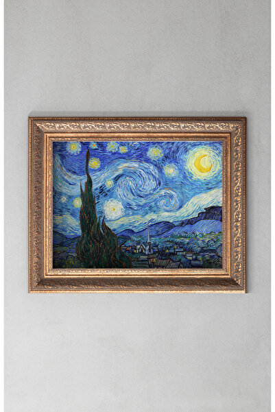 artflow Yıldızlı Gece- Vincent Van Gogh - Çerçeve