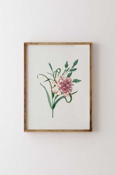 epiqart Flowers - Wooden Patterned Frame