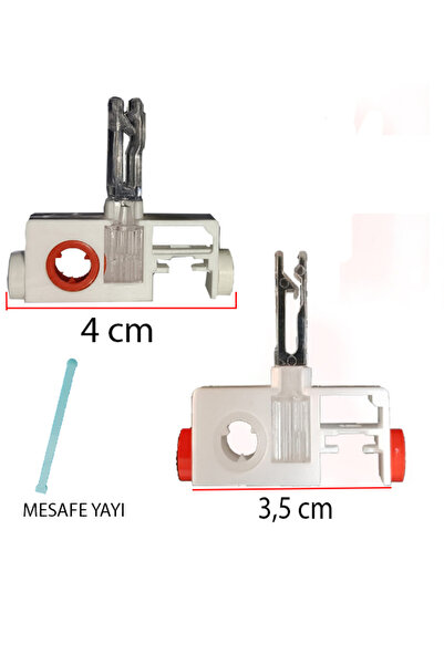PERDE Mix Dikey Perde Vagonu ve Mesafe Yayı 5 ADET H  Tipi  Uyumlu Değiştiril...