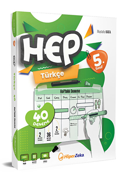 HiperZeka 2026 5. Sınıf Haftalık HEP Türkçe 40 Deneme | Mustafa KAFA