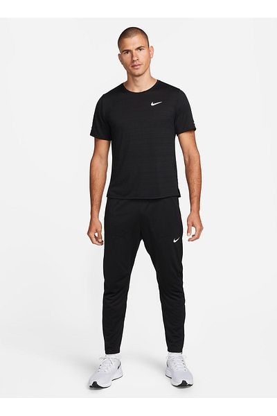 Nike Men's Round Neck Sweatpants - Black Gray Silver DQ4740-010 M NK DF PHENOMKNIT PANT