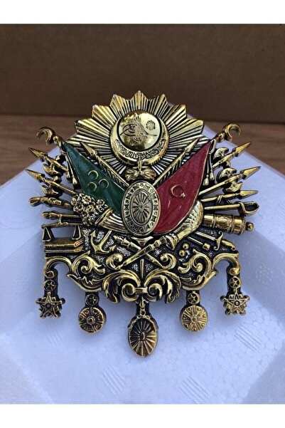 Zemeta Studio Gold Renk Küçük Boy Vidalı Osmanlı Panjur Arması Tuğrası