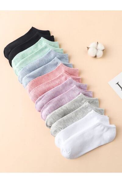 PİJAMMA Carrier Plus Socks Women's 9 Pieces Economical Multi-Colored Booties