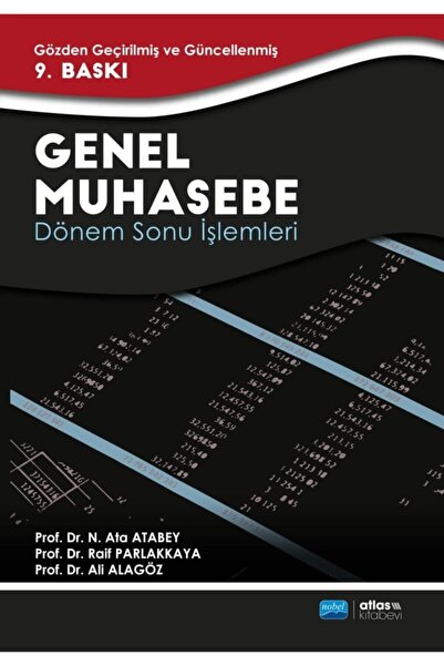 Genel Markalar Genel Muhasebe Dönem Sonu Işlemleri 9. Baskı-prof. Dr. N.ata A...