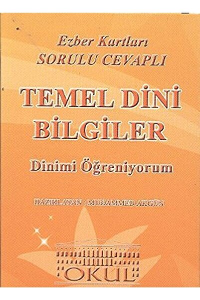 Okul Yayınları Temel Dini Bilgiler Dinimi Öğreniyorum Ezber Kartları Sorulu C...