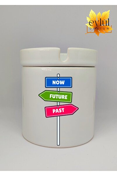 Eylül Design Future Past Now Special Design Printed Ceramic Ashtray Odorless ...