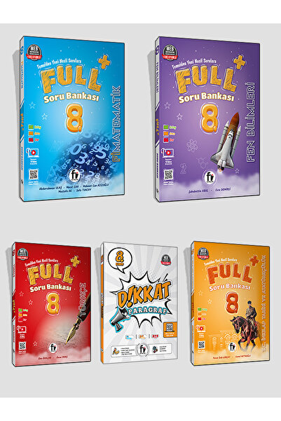 Fi Yayınları 2025 Fi Yayınları 8. Sınıf Full+ 5'li Soru Bankası Set(Matematik...