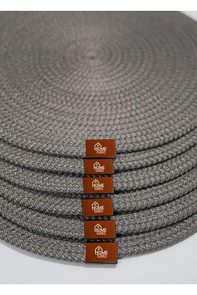 HomeTurko 6-Piece Jute American Service Charger Plate - Decorative Item