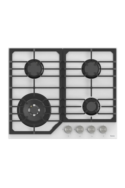 Ferre STEAMART NT ASİMETRİK SERİSİ BEYAZ ANKASTRE CAM SET (D081+NT026+XE64CB)