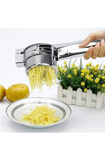 Kitchen Beauty Paslanmaz Çelik Patates Ezici Büyük Hazneli | Patates Ezici Püre Yapıcı