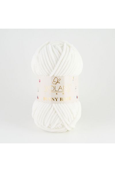 WOLANS 471 Μοντέλο Off White Soft Velvet Bunny Baby Knitting String - Μαλακό παιχνίδι κορδόνι