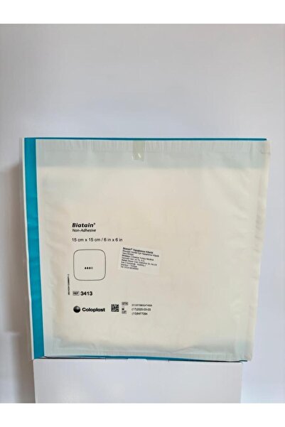 Coloplast 33413 Biatain Yapışkansız Köpük Yara Örtüsü 15 Cmx15 Cm 5 Adet