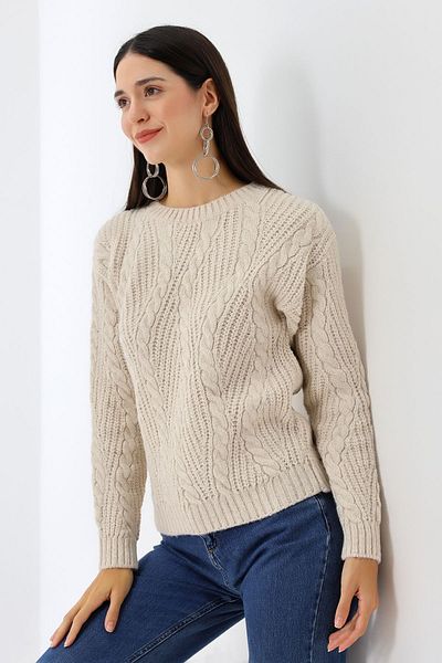 Devinka Women's Braided Knitwear Sweater