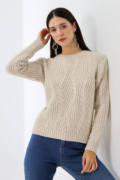 Devinka Women's Braided Knitwear Sweater