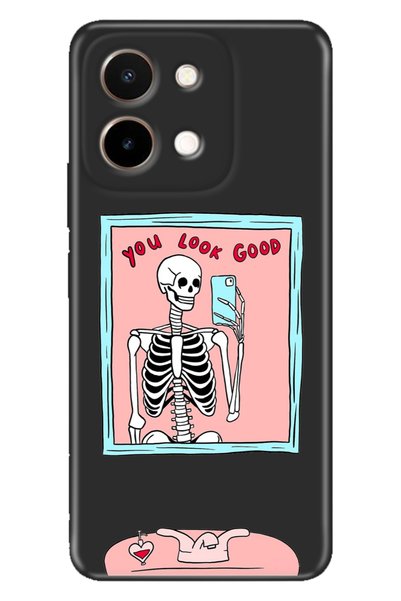 Cekuonline Vivo Y28 Compatible Case Silicone Patterned VivoY28 Printed You Lo...