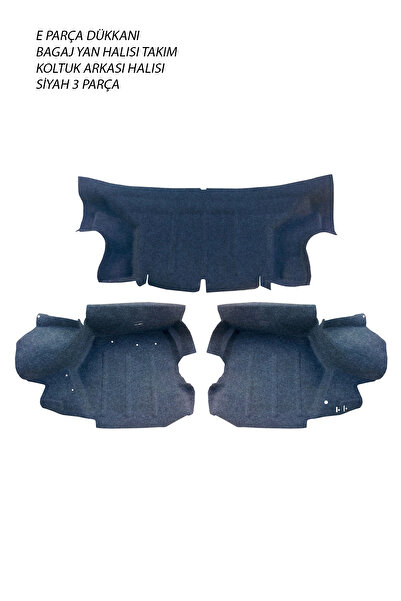 SODSAN TOFAŞ DOGAN SAHİN BAGAJ HALI TAKIM YAN SAĞ SOL VE KOLTUK ARKASI HALISI SİYAH