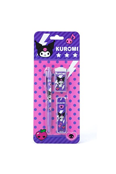 kuromi Kuromi̇ Licensed - 3-Piece Versatil Stationery Set