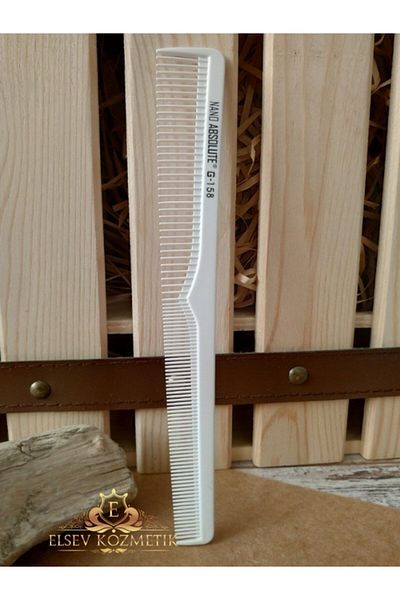 Nano Absolute Cutting Comb G-158 White Elsevkozmetik