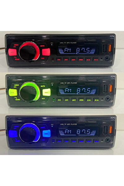 abnturk 6 Farklı Renk Değiştiren Süper MP3 Player,Usb, Aux, Radio,SD kart 4 a...