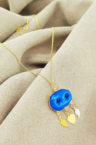 Oruçoğlu Gümüşçülük 925 Ayar Gümüş Altın Kaplama El Işi Midyat Süryani Nazarl...