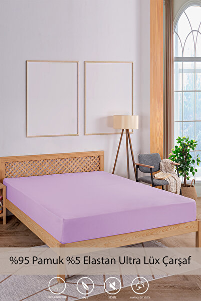 y.h yıldızer home collection Single Combed Cotton-Lycra Elastic Sheet - 100% ...
