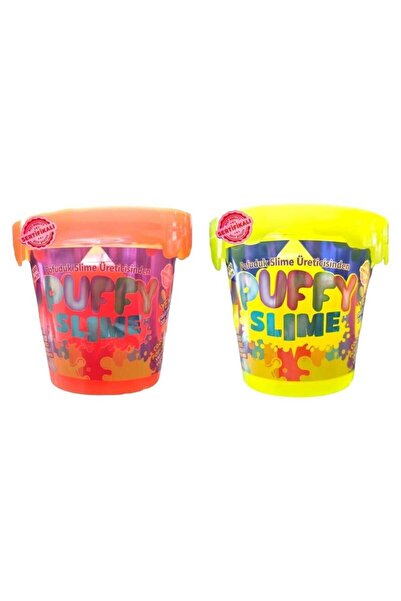 Oyunsal BamBamToys Puffy Slime Yeni Trend Slime -2 Adet Pofuduk Slime Neon Re...