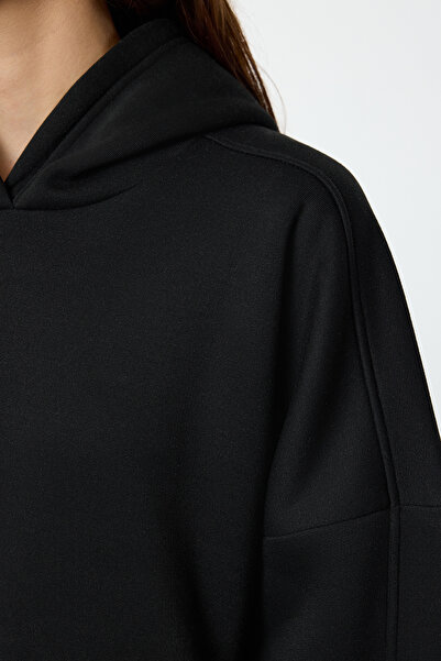 Trendyol Collection Color Blocked Embroidery Mini Knitted Dress - Hooded and Zippered TWOAW25EL00510