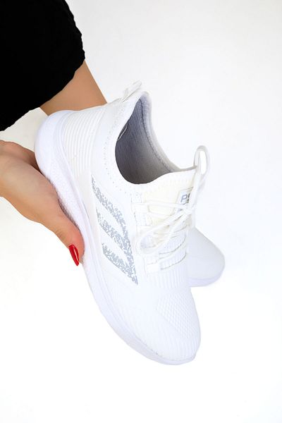 SOHO Women's White Sneakers - 19544 Model