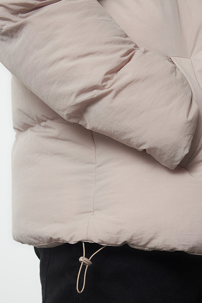 Trendyol Collection Unisex Oversize Puffer Jacket - Stand Collar, Plus Size, Winter - TMNAW25AW00002