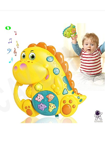 cayenna Bebekler için Oyuncak Işıklı ve Müzikli Dinozor- Bebek Piyanosu Oyunc...