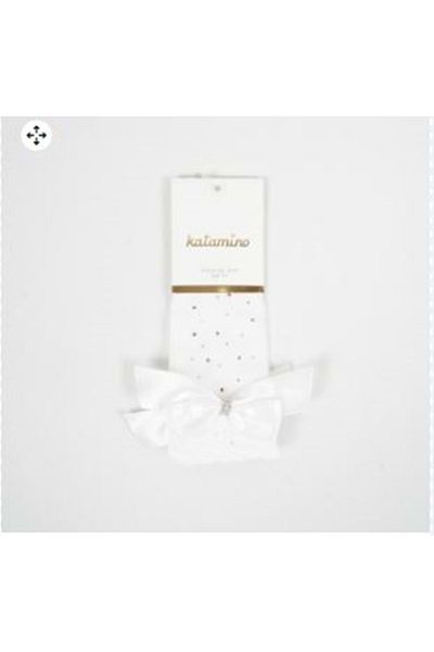 Katamino White Thin Luxury Girl's Socks