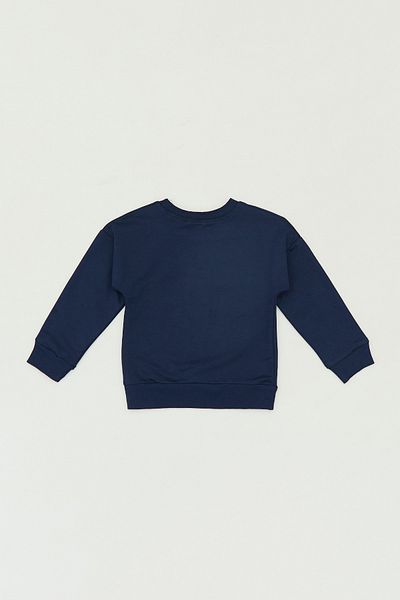Fulla Moda Момиче - Суитшърт с кръгло деколте с щампа от маргаритки