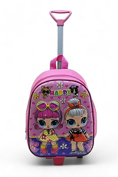 Baginn Rucsac în relief 3D pentru grădiniță pentru fetiță - model ricșă Happy Lol