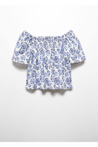 MANGO Kids Tricou Albastru Pentru Copii