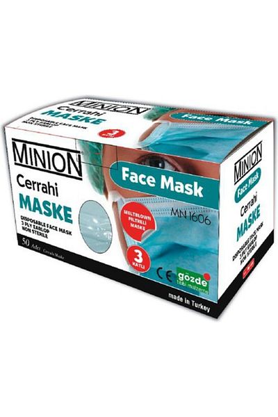 Minion Minion Meltblown Surgical Mask 50 Box White