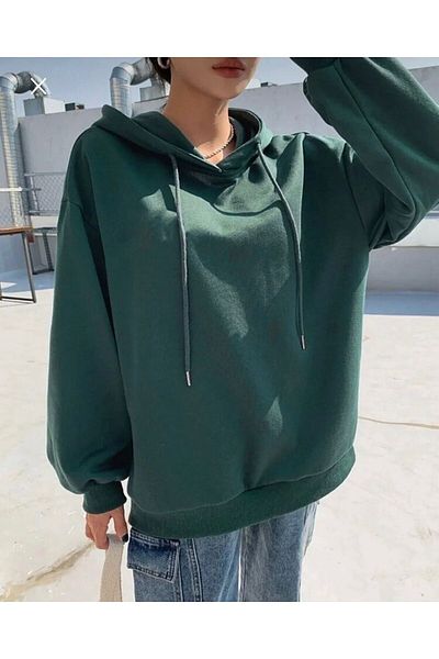 AFROGİYİM Unisex Colorful Do What Doing Happy You Printed Oversize Hoodie