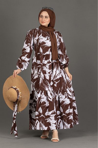 Sevitli Lina Brown Dress