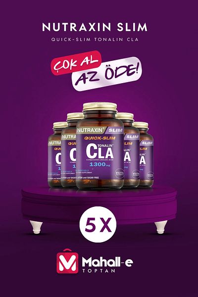Nutraxin Tonalin Cla 1300 Mg - 60 Soft Gel Safflower 5 Pack