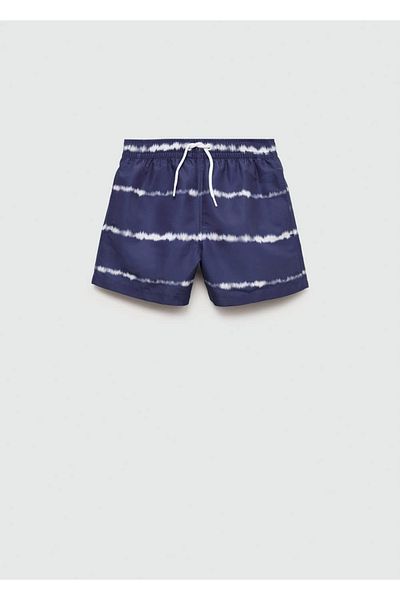 MANGO Kids Costum de baie albastru închis pentru copii