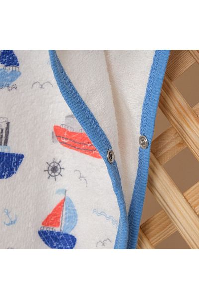 VEVİEN HOME Sea Ship Children's Poncho Beach Towel