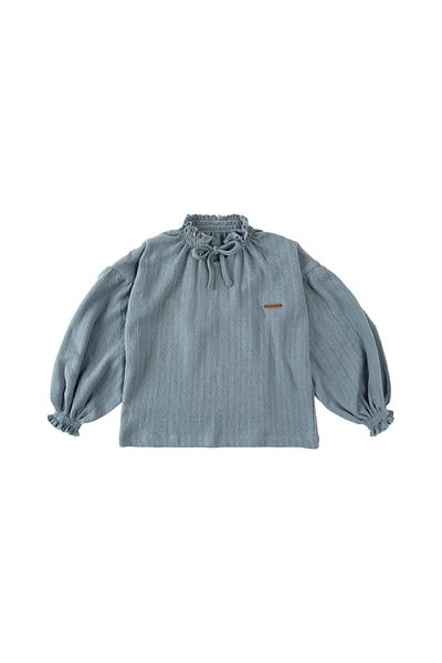 Little Gusto Oversize Children's Shirt Light Blue Organic Cotton