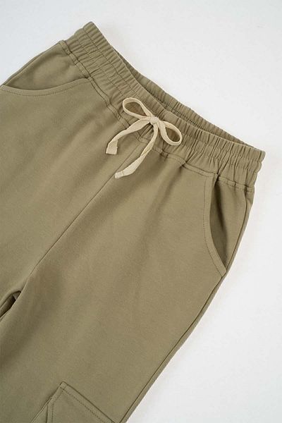 Little Gusto Jogger Pants Kids Khaki Organic Cotton