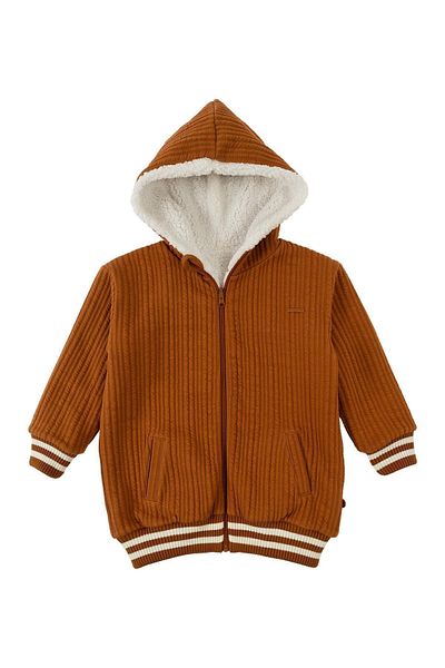 Little Gusto Hooded Quilted Jacket Children's Tile