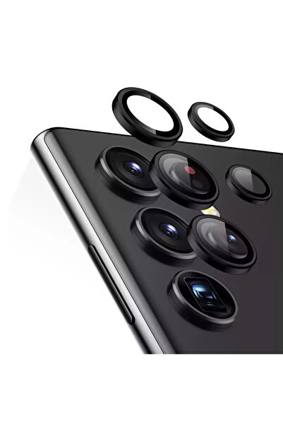 MODACO Samsung Galaxy S23 Ultra Camera Lens Protector (BLACK)