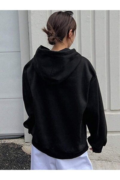 AFROGİYİM Unisex Good Eternal Love Printed Oversize Hoodie