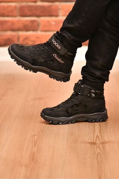 mackrock sports Children's Boots with Non-Slip Sole and Velcro - Cold Resistant