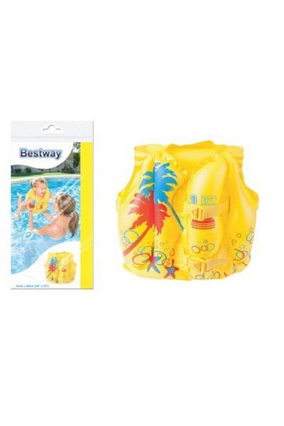 BESTWAY Ball Gift - 32069, Tropical Patterned Life Jacket Age 3-6