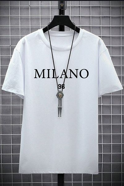 Pink Sky Milano Printed Men's Oversize T-shirt