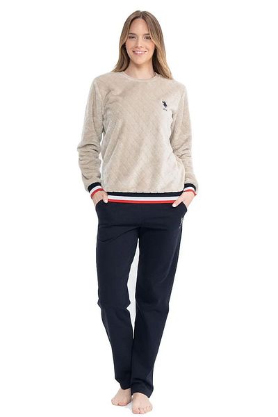U.S. Polo Assn. Beige Women Sweatsuit sets Styles Prices Trendyol