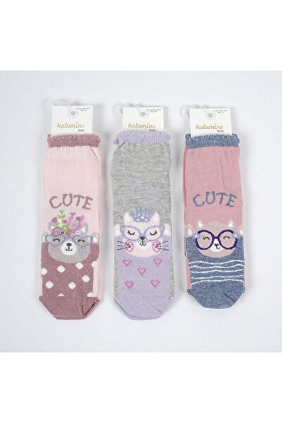 Katamino جوارب كارا للفتيات مكونة من 3 قطع